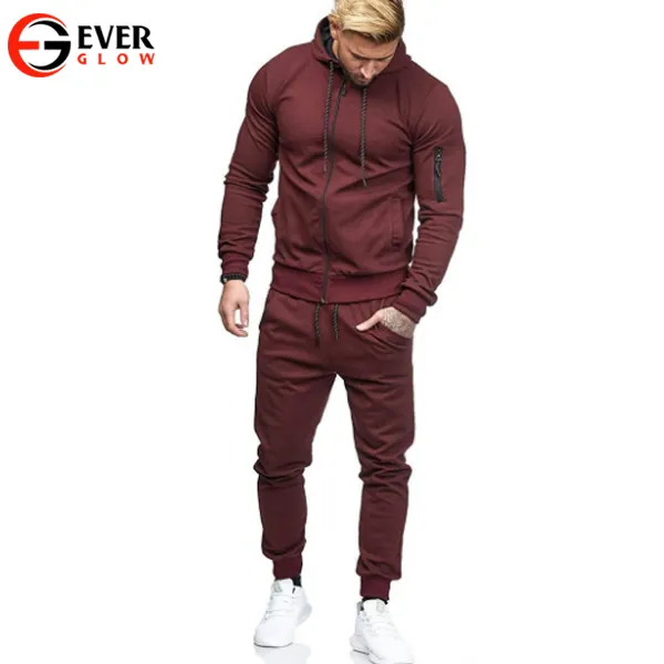 Wholesale Sport Clothing Men Polyester Athletic Tracksuit