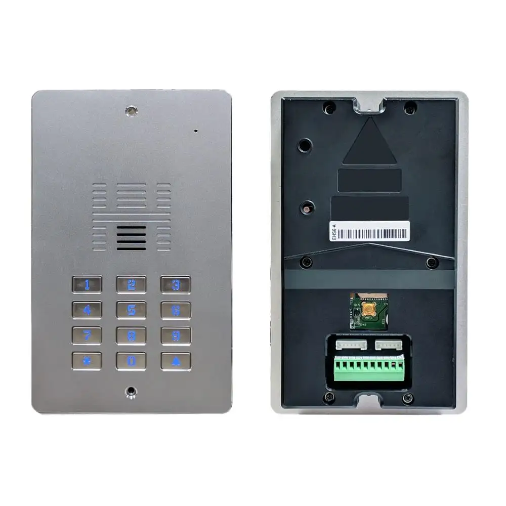 3G keypad intercom doorbell for multi apartment pinkcode door entry GSM door phone