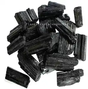 Wholesale Natural Black Tourmaline Rough Stone Black tourmaline Stone Crystal Rough Stone For Reiki Healing And Crystal Healing