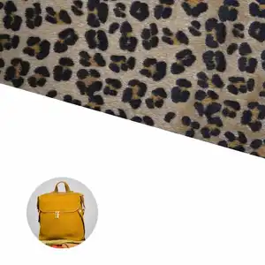 taiwan products faux vinyl animal fur patterned fabric for clothing leather fabric cork leather shoe