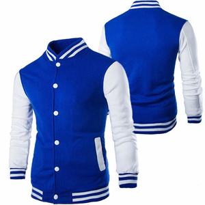 Chaqueta de béisbol de invierno de tela de lana gruesa de alta calidad para hombres prendas de vestir exteriores de diseño universitario informal de moda - Product Image 6