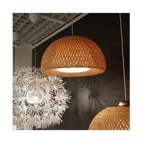 NewYear 2021 Tre Trang Trí Ánh Sáng-Đan Bằng Mây Tre Mặt Dây Chuyền Đèn-Bán Buôn Treo Đèn Cho Nhà Hàng - Product Image 1