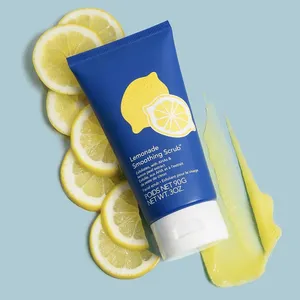 Private Label Exfoliating Face Scrub Natural Organic Facial and Body Scrub Lemonade Smoothing Sugar Scrub