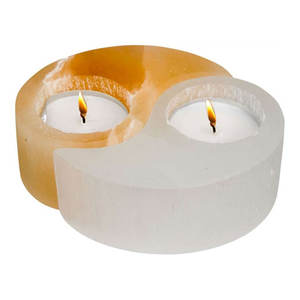 Himalayan Salt <b>Tealight</b> Holder From Ying Young Enterprises Customizable Candle Holder and <b>Lantern</b> Jar Great for Home Decor - Product Image 1