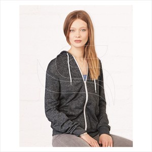 Sudaderas personalizadas de moda para mujer, sudaderas de lana de manga larga con servicio OEM, sudaderas con cremallera para damas. - Product Image 1