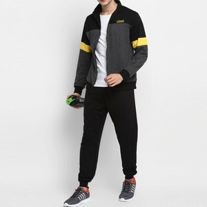 Custom Logo Men's Cotton Sweat Suits Quick Dry Jogging Pants & Hoodie Two Piece Tracksuit Set - Product Image 4