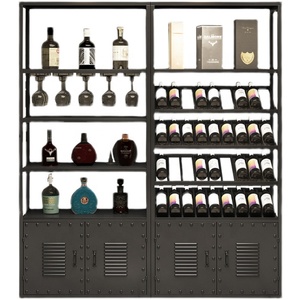 Tủ Trưng Bày Rượu Vang Đỏ Sang Trọng Theo Yêu Cầu Tủ Trưng Bày Rượu Vang Bằng Thép Không Gỉ Cho Nhà Hàng Bar - Product Image 3