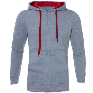 Ensemble de survêtement deux pièces personnalisé pour homme avec logo brodé, couleur gris, motif personnalisé, veste et pantalon, collection 2022, vente en gros - Product Image 1