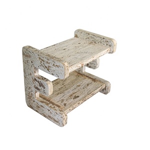 Recycled Boat Wood <b>Stool</b> Bookshelf - Product Image 1