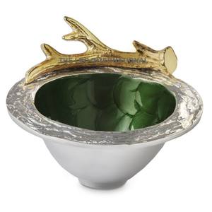 Émail Rose Couleur Extérieur Brillant Poli Fleur Forme Design Bol Décoratif En Aluminium Métal Bol De Service - Product Image 3