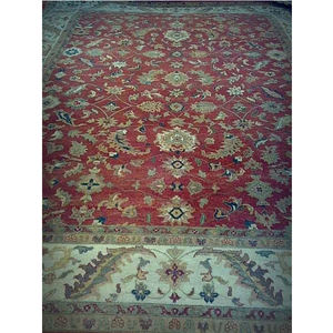 Alfombra clásica de lana anudada a mano, Conjunto elegante, alfombras de lana hechas a mano duraderas y suaves de primera calidad para sala de estar, dormitorio, oficina, suelo - Product Image 5