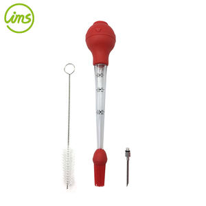 Plumero de pavo con cepillo de silicona, aguja de marinado - Product Image 1