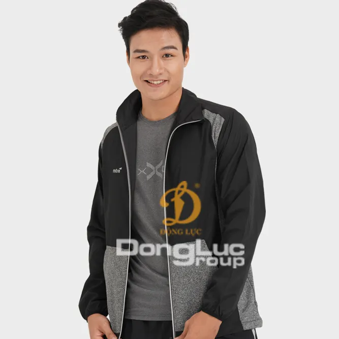 Спортивная мужская куртка по низкой цене с принтом вашего логотипа и брендовым дизайном от вьетнамского поставщика
