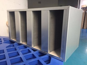 3V/4V/5V Khung Mạ Kẽm Công Nghiệp Kích Hoạt Carbon V-bank Bộ Lọc HEPA H13 H14 - Product Image 4