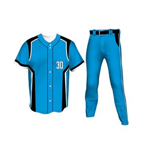 Conjunto de Jersey de béisbol de secado rápido de alta calidad diseño de impresión sublimada ropa deportiva Popular uniforme transpirable de talla grande estilo venta - Product Image 4