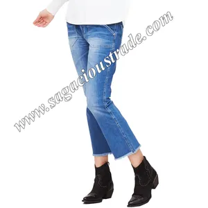 Женские джинсы, облегающие/свободные штаны на заказ, потертые джинсы с высокой талией, прямые джинсы-бойфренды для женщин из бангладеш