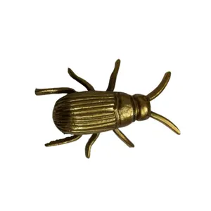 ديكور نحاسي محاكاة للحشرات, شاي نحاسي مبتكر للحيوانات الأليفة وحيوانات خنفساء يونيكورن وحشرات نحاسية صغيرة نهائية