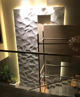 Panneau mural en tissu Art Déco floral sculpté, cadre transparent, imperméable, insonorisé, mobile, fait main pour appartements et espaces commerciaux