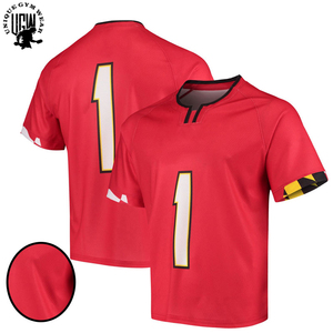 UNIQUE GYM WEAR Maillot de lacrosse unisexe à manches courtes, sublimé, 100% coton biologique, séchage rapide, respirant, prix abordable, meilleure qualité - Product Image 6