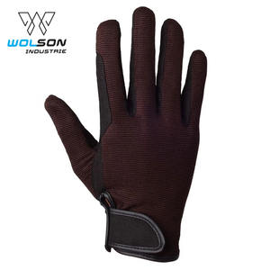 Guantes de equitación ecuestres profesionales Guantes de equitación personalizados Cuero sintético para hombres Guantes de equitación antidivisión. - Product Image 4