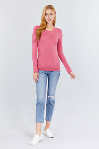 T-shirt à manches longues pour femmes, collection de couleurs, style décontracté, avec service d'impression personnalisé - Product Image 6