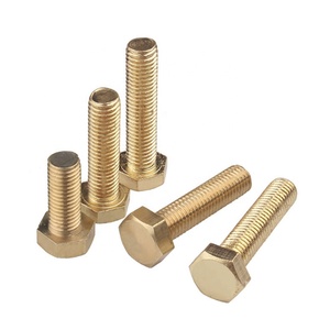 Pernos hexagonales de latón DIN933 Perno de bronce Hecho en China M6 M8 M10 M12 M14 M16 M18 M20 - Product Image 6