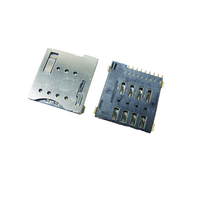 Eteily-Soporte de tarjeta Micro SIM duradero, al mejor precio, 9 pines, tipo empuje, cuerpo metálico para móvil, PC, tabletas, aplicaciones internas