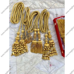 Garniture de frange de lingot d'or OEM Frange de gland de lingot d'or personnalisée Frange de fil de lingot plaqué et de Mylar Toutes les tailles - Product Image 6