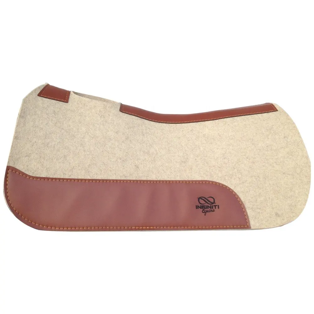 Horse Riding Equipment 1Inch Thick Pressed Contoured Western Wool Felt Saddle Pad