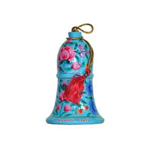 ดอกไม้สีเขียวไม้อินเดียเครื่องประดับคริสต์มาสระฆังตกแต่ง - Product Image 5