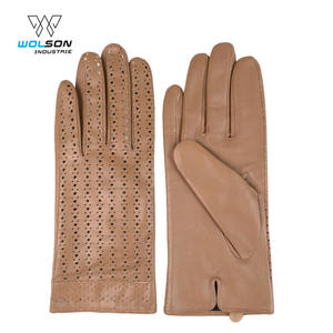 Guantes de cuero personalizados para mujer, guantes clásicos a la moda, de alta calidad, al por mayor - Product Image 4