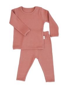 Pijamas Unisex acanalados de algodón orgánico 100%, conjuntos de pijama certificados GOTS Oekotex, botón corto con cremallera, estilo occidental, pie de bebé - Product Image 2