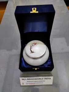 Aluminium peint à la main choix intelligent, fournitures d'enterrement d'urne de crémation odyssey BRASSWORLD inde - Product Image 3