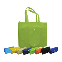 Sac de courses pliable recyclable en tissu non tissé 80GSM/100GSM/120GSM de l'usine du Vietnam - Logo et couleur personnalisés, respectueux de l'environnement