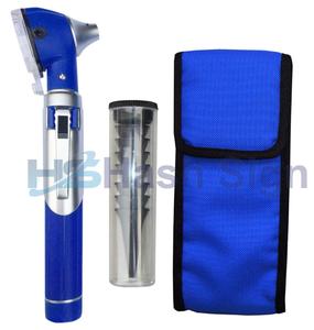 Mini examen médical à fibre optique de source d'alimentation manuelle d'otoscope de poche avec la LED pour l'examen de portée d'oreille - Product Image 1