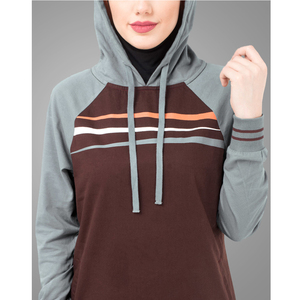 Survêtement de sport en coton avec fermeture éclair frontale pour femmes, vêtements islamiques, nouvelle collection - Product Image 3