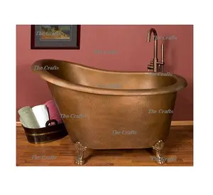 Deluxe Qualität Kupfer Hammer-Badewanne mit Designer-Beinen kundenspezifische Größe und Form Kupfer-Badewanne