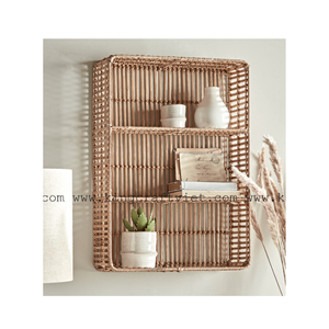Großhandel New Item Rattan Hanging Shelf Rattan Rack Dekor Wohnzimmer Lager regal Rack für Display aus Vietnam - Product Image 1