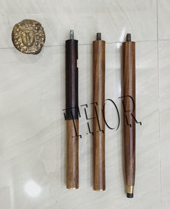 Nautical-Style Vintage Walking Cane for Women Wooden Stick with <b>Brass</b> Lady Designer Handle and Leather Accents - Product Image 3