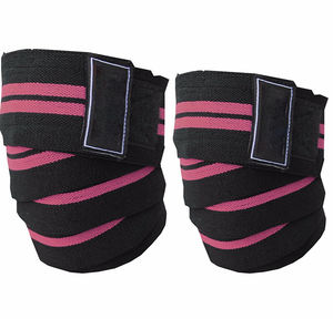 Rodilleras elásticas de calidad superior, accesorio de entrenamiento de algodón pesado para sentadillas, gimnasio, soporte de envolturas de levantamiento de pesas de calidad superior - Product Image 3