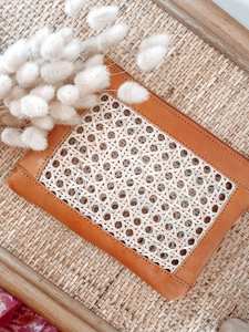 Bolso de Mano para Mujer BaoMinh con Detalles de Ratán y Forro de Algodón, Cierre de Botón - Product Image 3