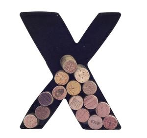 Soporte de corcho de vino de Metal Vintage de clase alta hermoso monograma letra X hierro acero novedad cerveza enfriador decoración fabricante a granel - Product Image 1