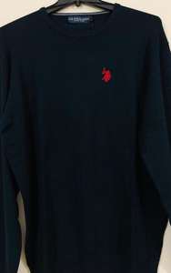 เสื้อสเวตเตอร์แขนยาวคอกลมผ้าวิสโคสลำลองสำหรับผู้ชาย แบรนด์แท้ ของแท้จากโรงงาน  สินค้าส่วนเกินจากบังกลาเทศ เหมาะสำหรับฤดูหนาว - Product Image 3