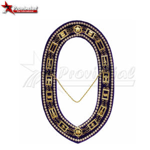 Delantales Masónicos Bordados Personalizados para Past Maestros, OES Estrella de Oriente, Alta Calidad, Precio al por Mayor - Product Image 1