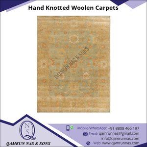 พรมขนสัตว์ถักมือหรูหราทันสมัยพรมพื้นที่ส่งออกของอินเดียสำหรับห้องนั่งเล่นสวดมนต์บ้านและของตกแต่งฮาโลวีน - Product Image 3