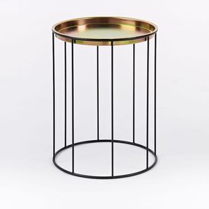 Mesa auxiliar de café moderna para salón, muebles de METAL, bandeja más vendida - Product Image 1