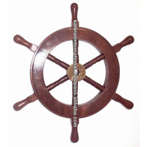 Smaller Size Nautical Ship Wheel Wooden Ship Wheel Decorative Ship Wheel - Product Image 1