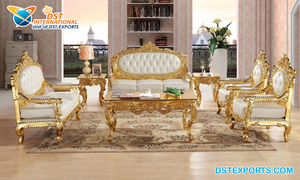 Conjunto de muebles indios de madera de teca moderna, conjunto de sofá Maharaja tallado a mano, tamaño personalizado, Color personalizado, uso en eventos - Product Image 6