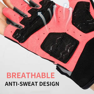 Superventas Unisex medio dedo suave cómodo ciclismo guantes transpirable equipo de equitación - Product Image 3