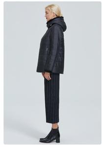 Giacca calda invernale da donna di moda calda da donna piumino trapuntato oversize piumino da ragazza piumino imbottito nero - Product Image 6